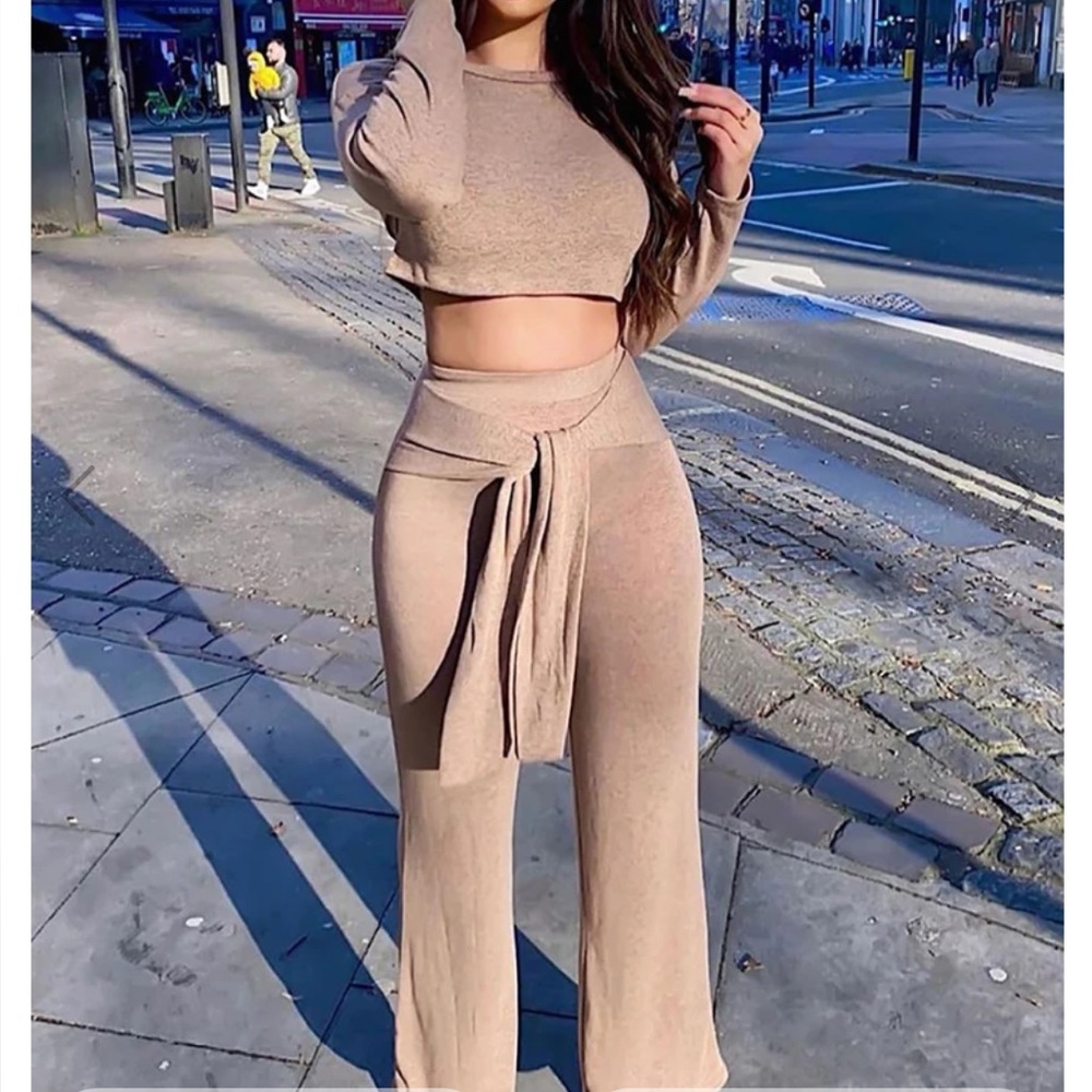 pants set Taupe color